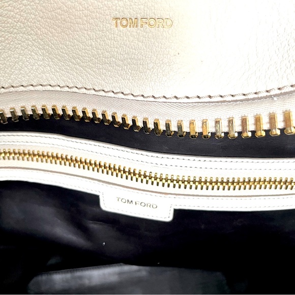 XL Tom Ford Signature Jet Set Gold Tortoise Ivory Luxury Travel Bag - Picture 6 of 16